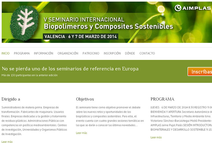 V Seminario Internacional de Biopolímeros y Composites Sostenibles