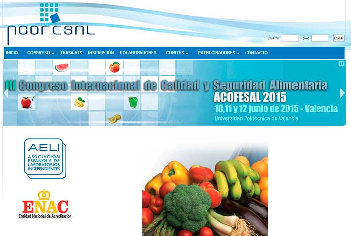 III Congreso Internacional de Calidad y Seguridad y Alimentaria ACOFESAL 2015