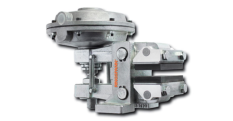 Frenos de pinza positivos y negativos para frenar de forma controlada o por seguridad máquinas rotativas