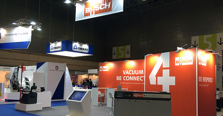 Stand de Busch Ibérica en la feria Pumps&Valves