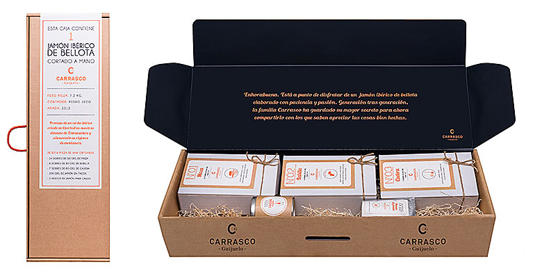 Carrasco envuelve su jamón ibérico en un original packaging