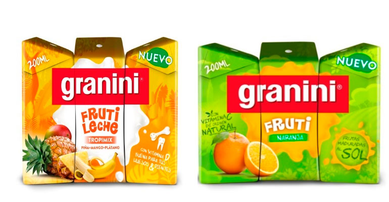 Granini relanza su gama en envases Tetra Brik con un revolucionario formato