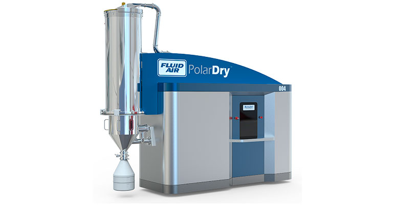 nuevo secador por aspersión electroestático PolarDry