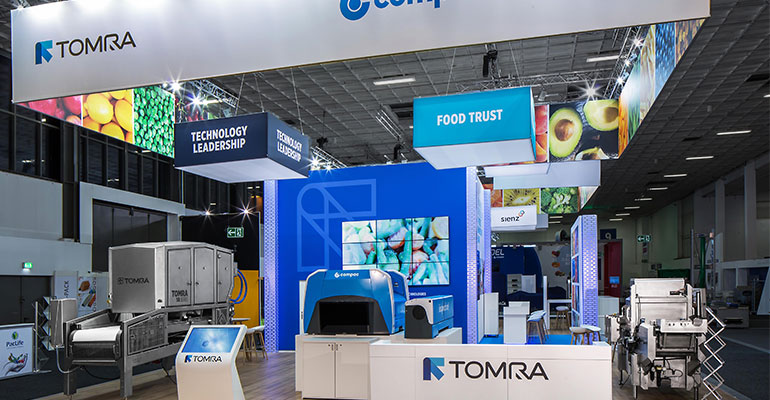 stand de Tomra en Fruit Logistica Berlín