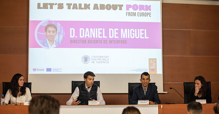 “Let’s Talk About Pork From Europe” regresa a la Universidad para debatir y poner en común los últimos avances en sostenibilidad del sector porcino de capa blanca