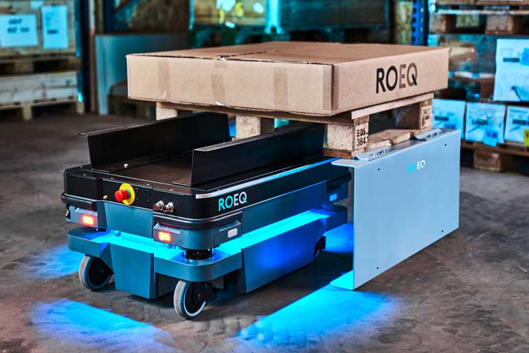 ROEQ lanza el TML200, su nuevo módulo superior de elevación para robots MiR250