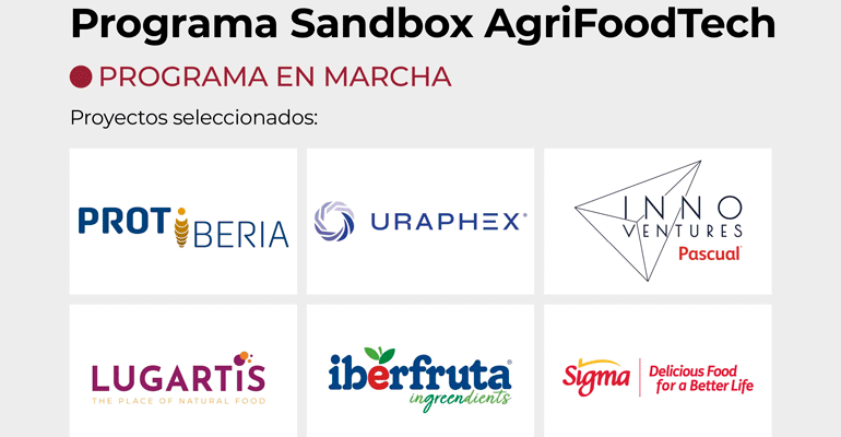 Seis proyectos con potencial de impacto en la sostenibilidad y la eficiencia industrial son seleccionados en la primera llamada del Sandbox AgriFoodtech