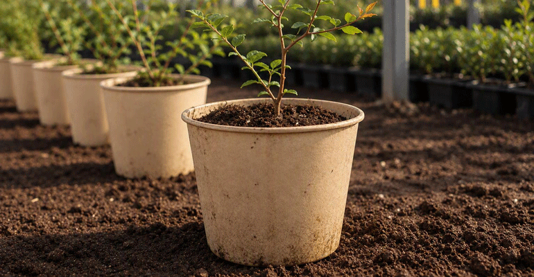 Hinojosa presenta en Fruit Attraction una innovadora biomaceta compostable para el cultivo en vivero