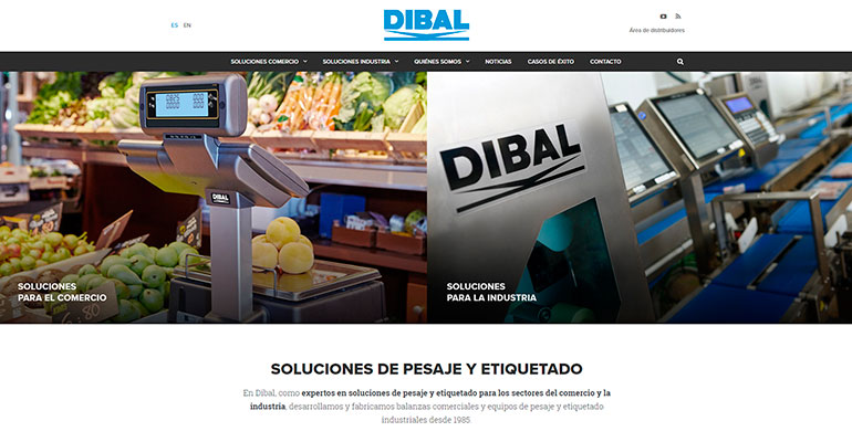 Nueva página web de Dibal