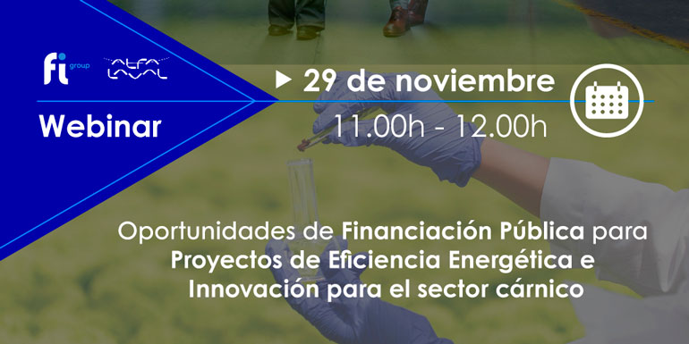 Alfa Laval organiza un webinar sobre oportunidades de financiación pública para proyectos de innovación y eficiencia energética en el sector cárnico