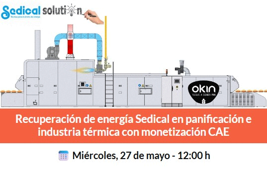 La recuperación de energía y la monetización de los CAE centran el próximo webinar de Sedical