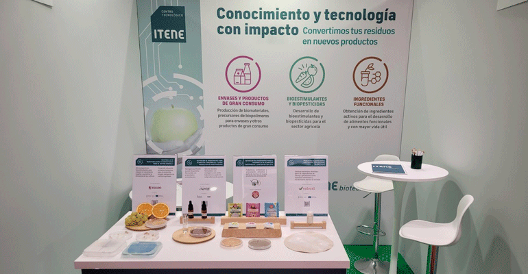 ITENE presenta en Fruit Attraction tecnologías para transformar subproductos alimentarios en biomateriales, ingredientes alimentarios y soluciones para el control y estimulación agrícola