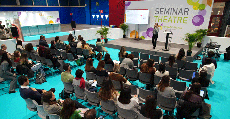 La salud femenina, la longevidad y la belleza integral, otros temas de interés en las conferencias del Seminar Theatre de Nutraceuticals Europe