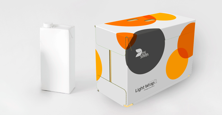 La solución de packaging DS Smith Light Wrap ahorra el CO₂ equivalente a 1.831 vuelos Madrid-Lisboa