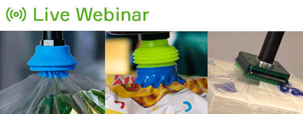 Piab organiza un webinar sobre manipulación de bolsas y envases flexibles con vacío