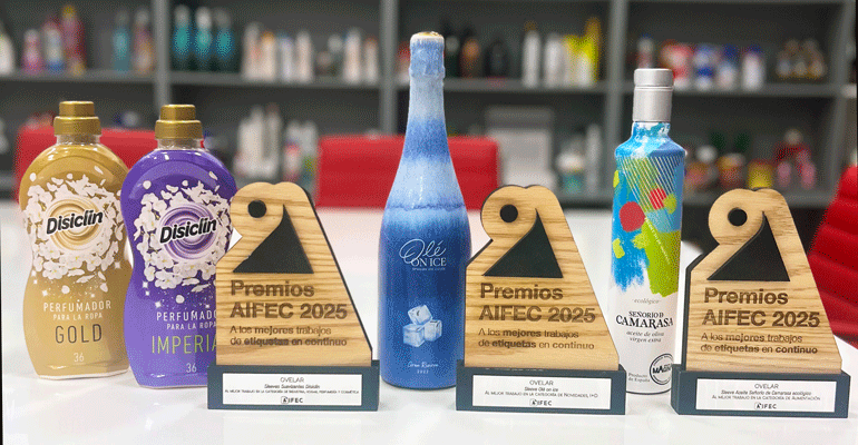 Ovelar suma seis premios y tres diplomas en los grandes certámenes de packaging de 2025